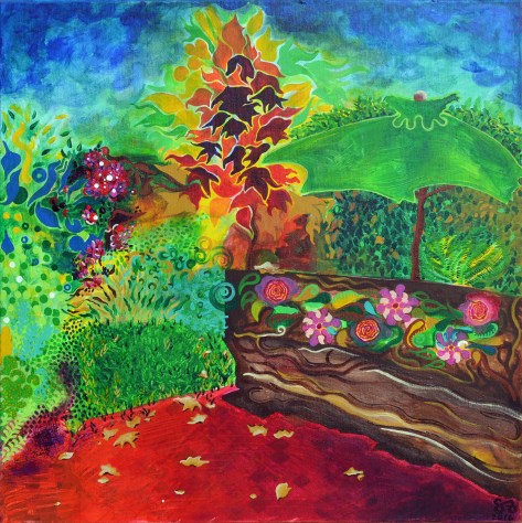 October Backyard by Stella Ziegler